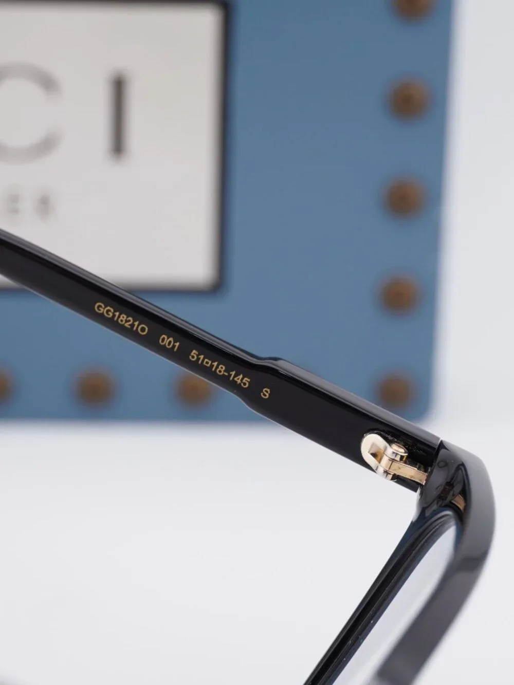 Gucci GG1821O 001 Square Eyeglasses - Black 51mm